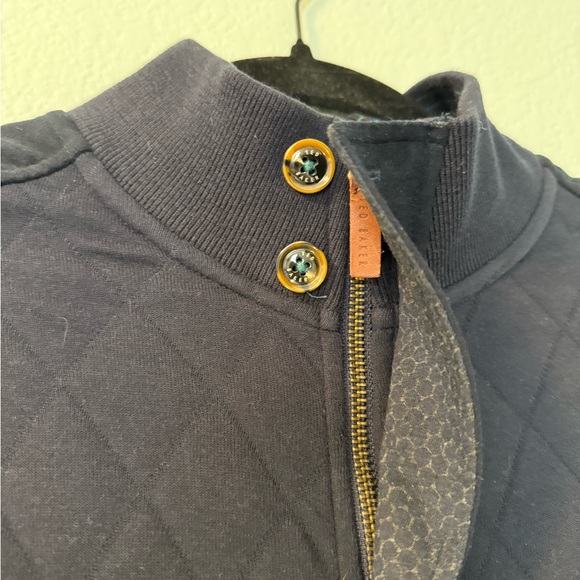 Ted Baker London Quilted Bomber Jacket Size 3 - Picture 3 of 6